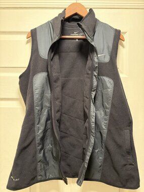 Nike Therma-Fit Womens Black Fleece Vest XL